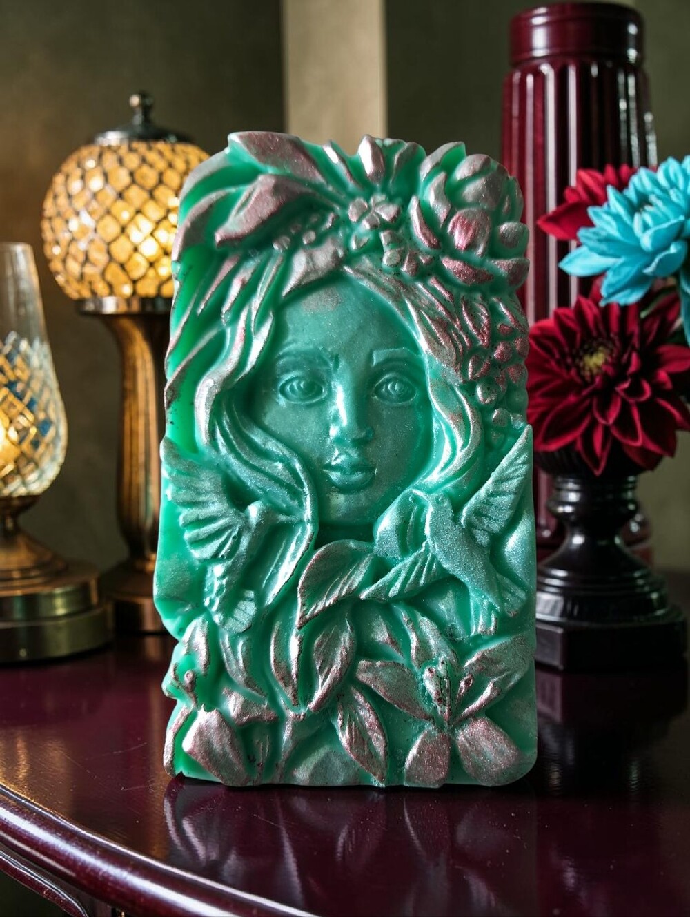 Hand crafted, Wicked Worthy, Green Goddess soap - Picture 4 of 4
